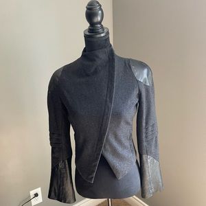 Kymera size 4 wool and leather jacket.